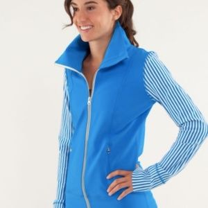 Beaming blue Lululemon jacket size 6